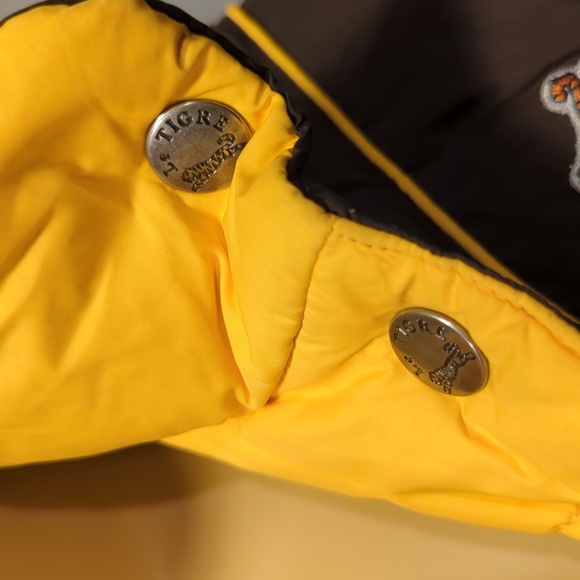 Le Tigre 80s Vintage Style Reversible Down/Feather filled Puffer Vest - Picture 5 of 12